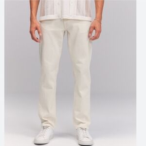 Abercrombie & Fitch Vintage Stretch 90s Slim White/Off White Jeans Men's W32xL32